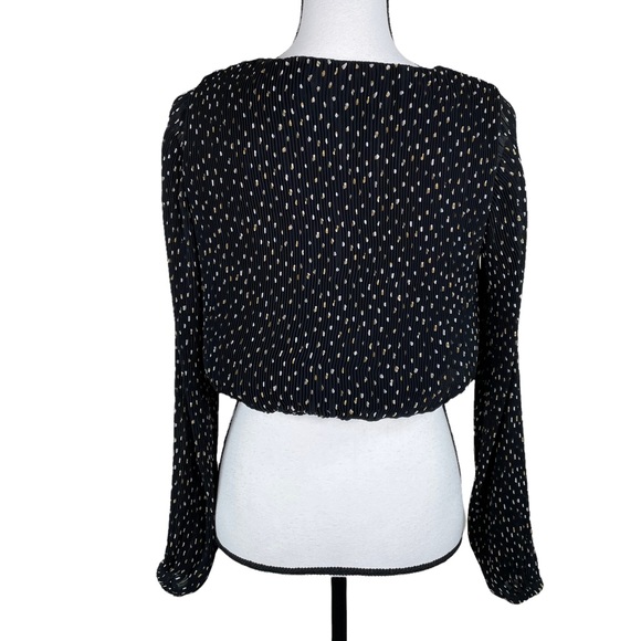 ASTR the Label Faux Wrap Crop Blouse - Picture 4 of 7